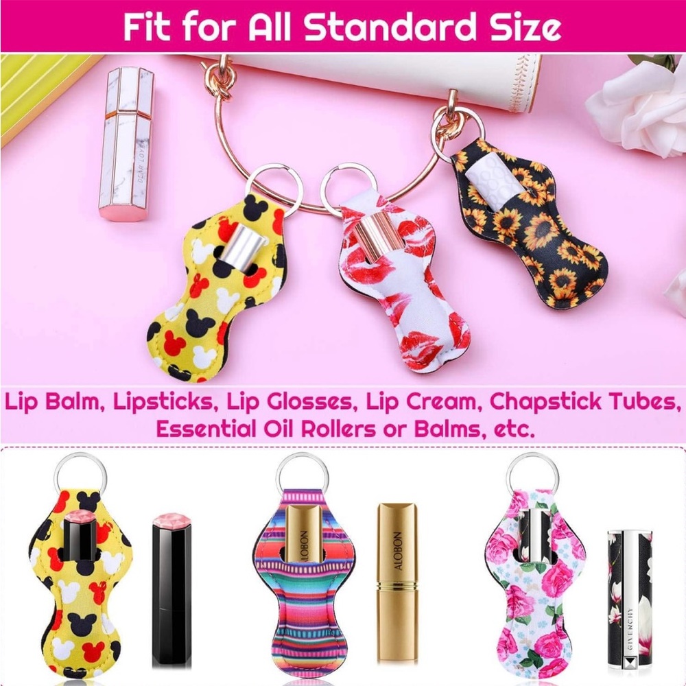 Bundle of 4 Lip Balm Holder Keychain (Random Pick)😍